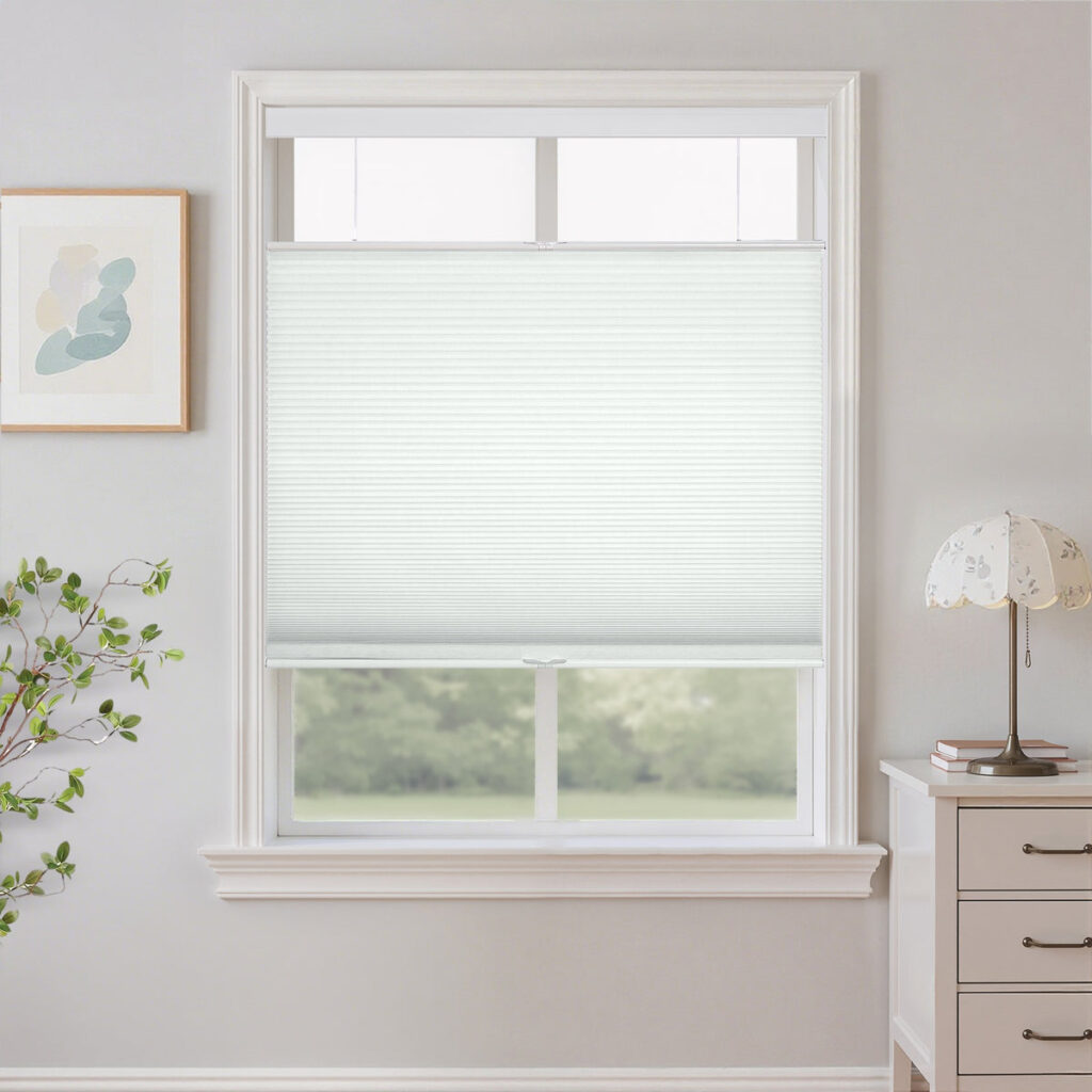 Nava Top-Down Bottom-Up Cellular Shades Blackout Honeycomb Blinds, Homerilla
